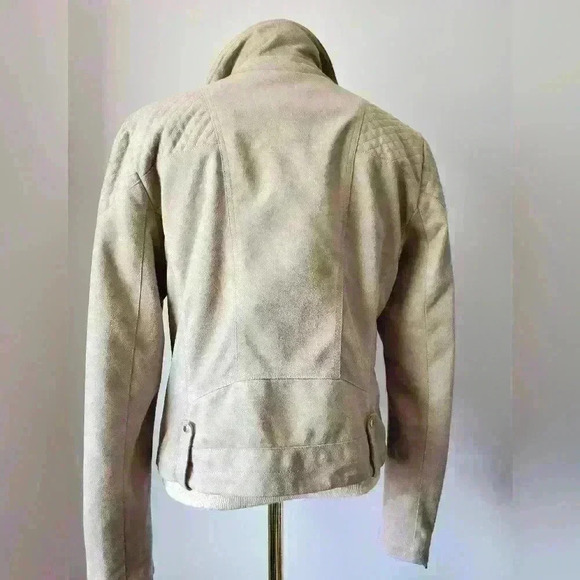 TOMMY HILFIGER faux suede moto jacket size medium - Picture 9 of 10